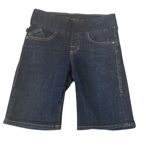 Rock & Republic Dark Wash Fever Pull on Stretch Bermuda Shorts 8